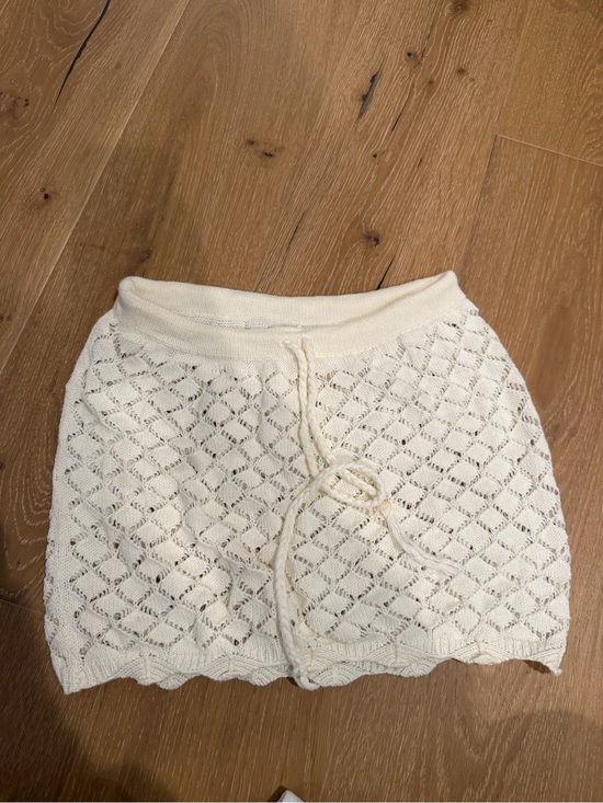 Capittana Other - Cream Knit Crochet Swim Sarong Cover-Up